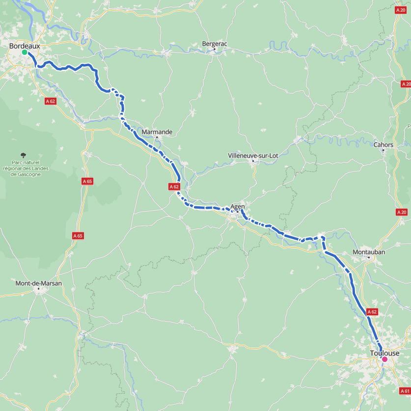 Carte de l’itinéraire