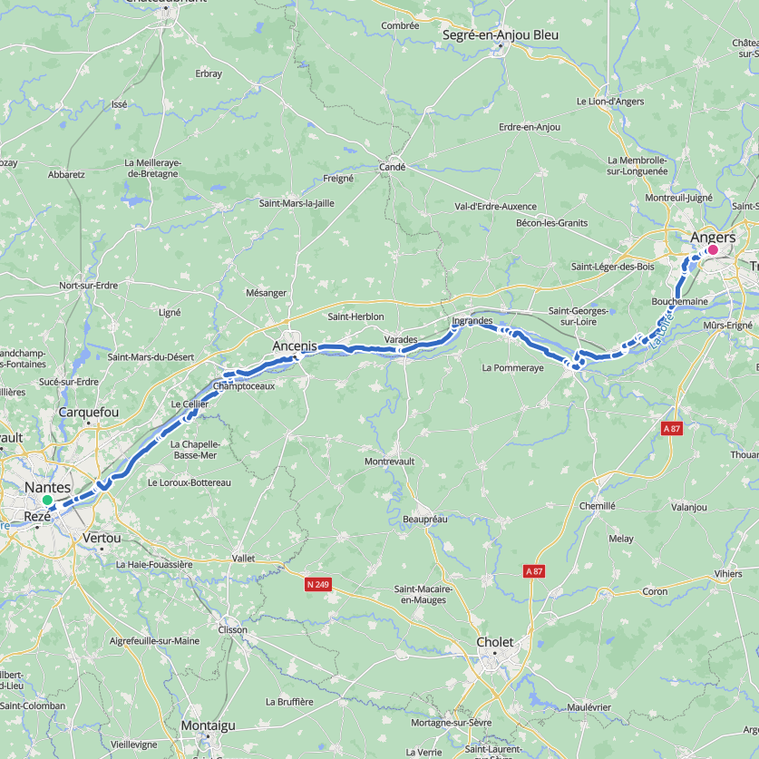 Carte de l’itinéraire